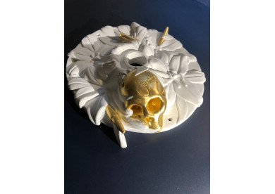  stucco 3 bullets and 1 skull